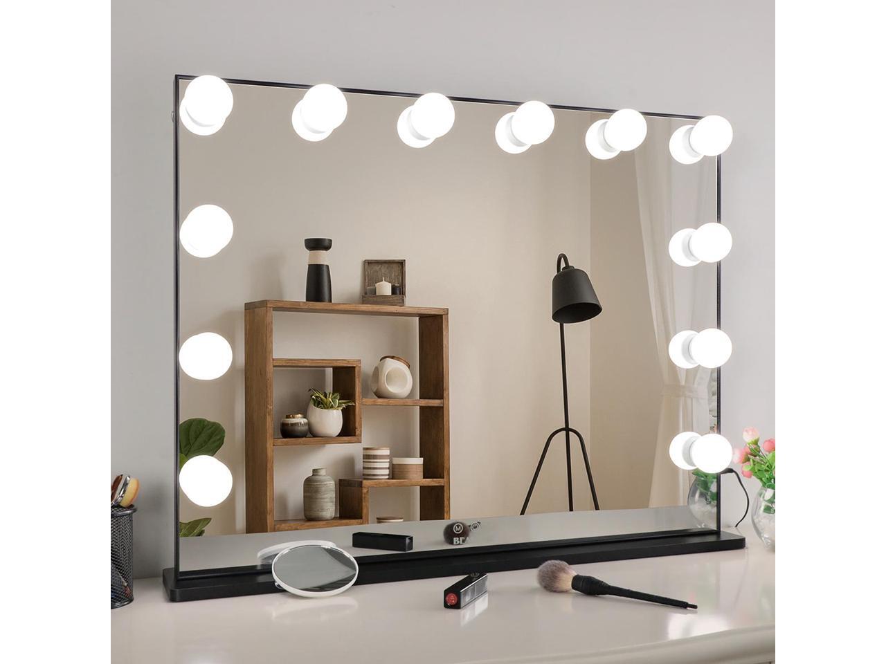 BEAUTME Hollywood makeup vanity Mirror with 10X Magnifying Mirror and