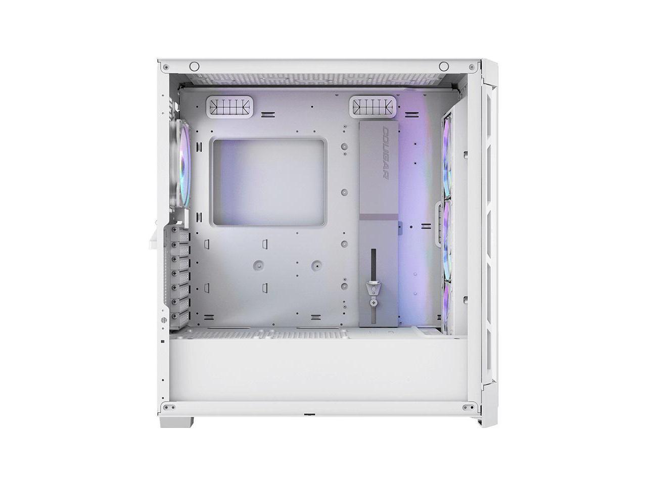 Cougar Duoface Pro Rgb White Atx Mid Tower Gaming Case, 390mm Gpu 