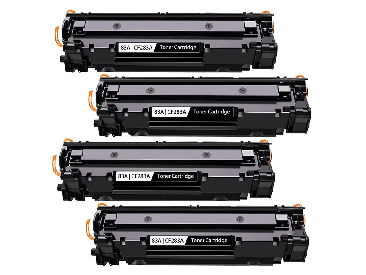 4 Pack New Toner Cartridge For HP 83A CF283A Compatible with HP ...