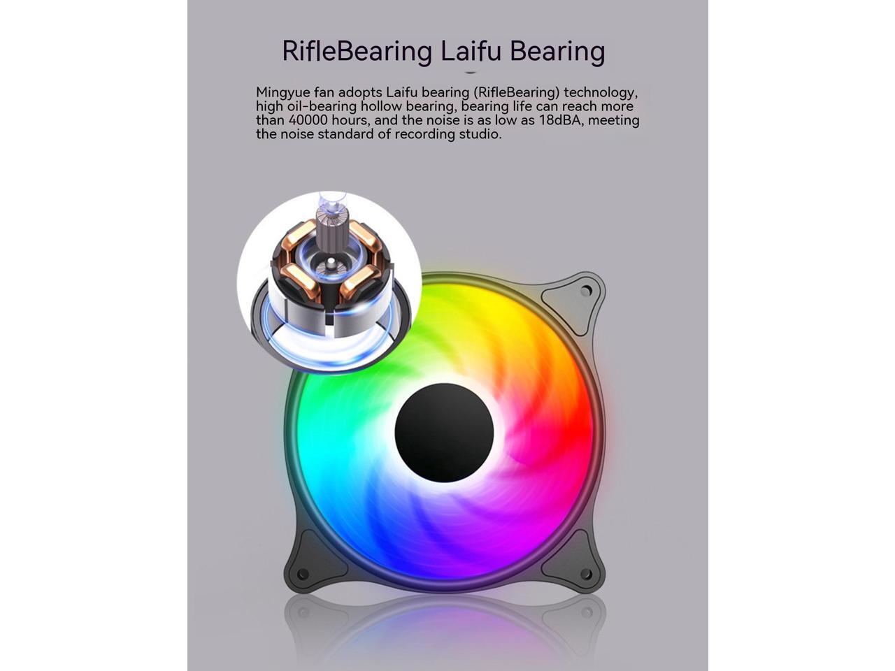 8 Pack SRGB Case Fans,SRGB Dazzling Silent PC Case Fan,120mm SRGB Fans