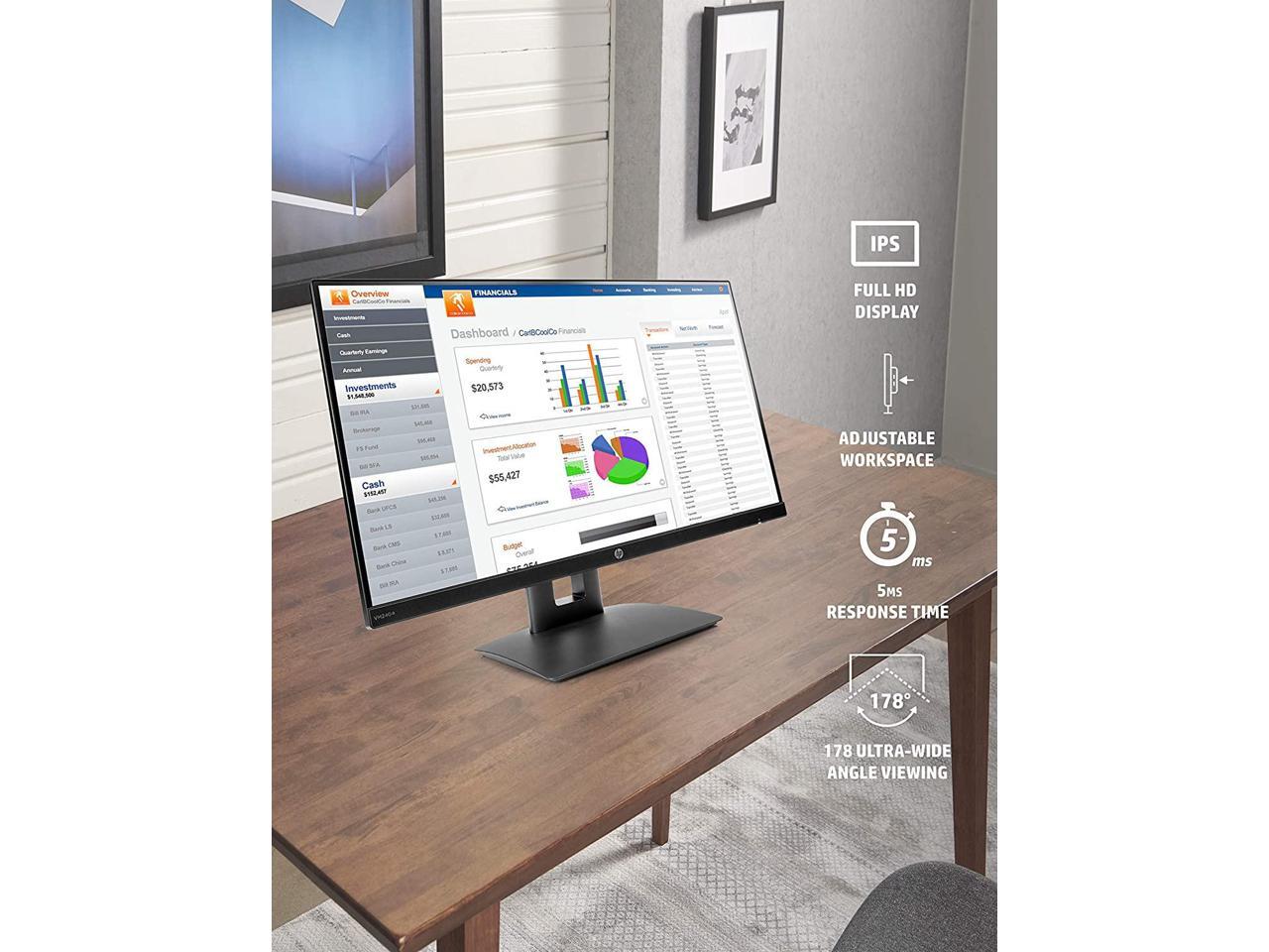 HP VH240a 23.8" Full HD 1920 x 1080 60 Hz 5ms (GTG) HDMI, VGA LED