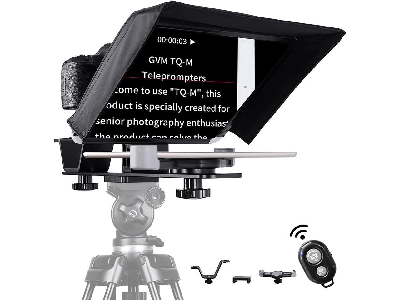 teleprompter for wide angle lens