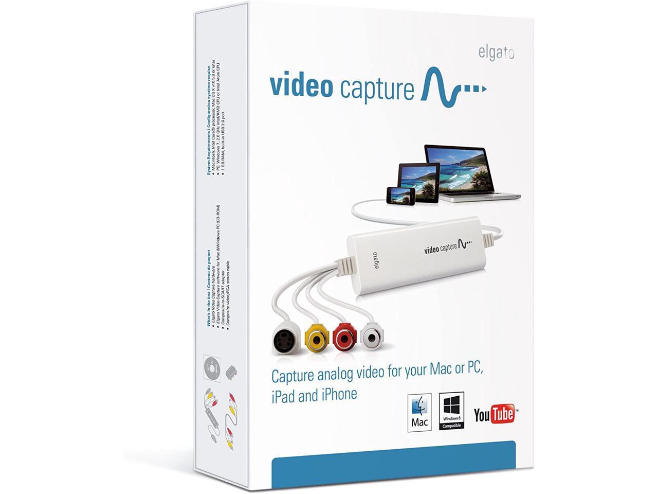Elgato Video Capture USB 2.0 Capture Card Device, Easy to Use, Convert