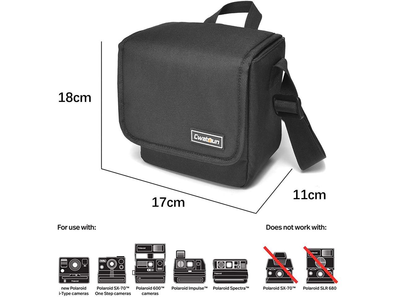 CADeN Camera Bag Case for Polaroid OneStep+ Now I-Type Onestep 2 Polaroid 600,Fujifilm Instax Mini 11/9/8/8+Instax Mini 11 Instant Film Camera 