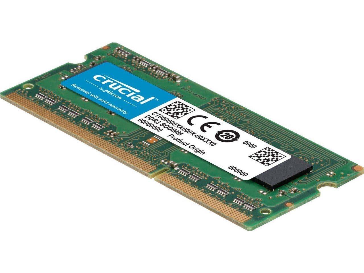 32GB Kit (16GBx2) DDR3/DDR3L 1600 MT/s (PC3L-12800) Unbuffered SODIMM  204-Pin Memory - CT2KIT204864BF160B