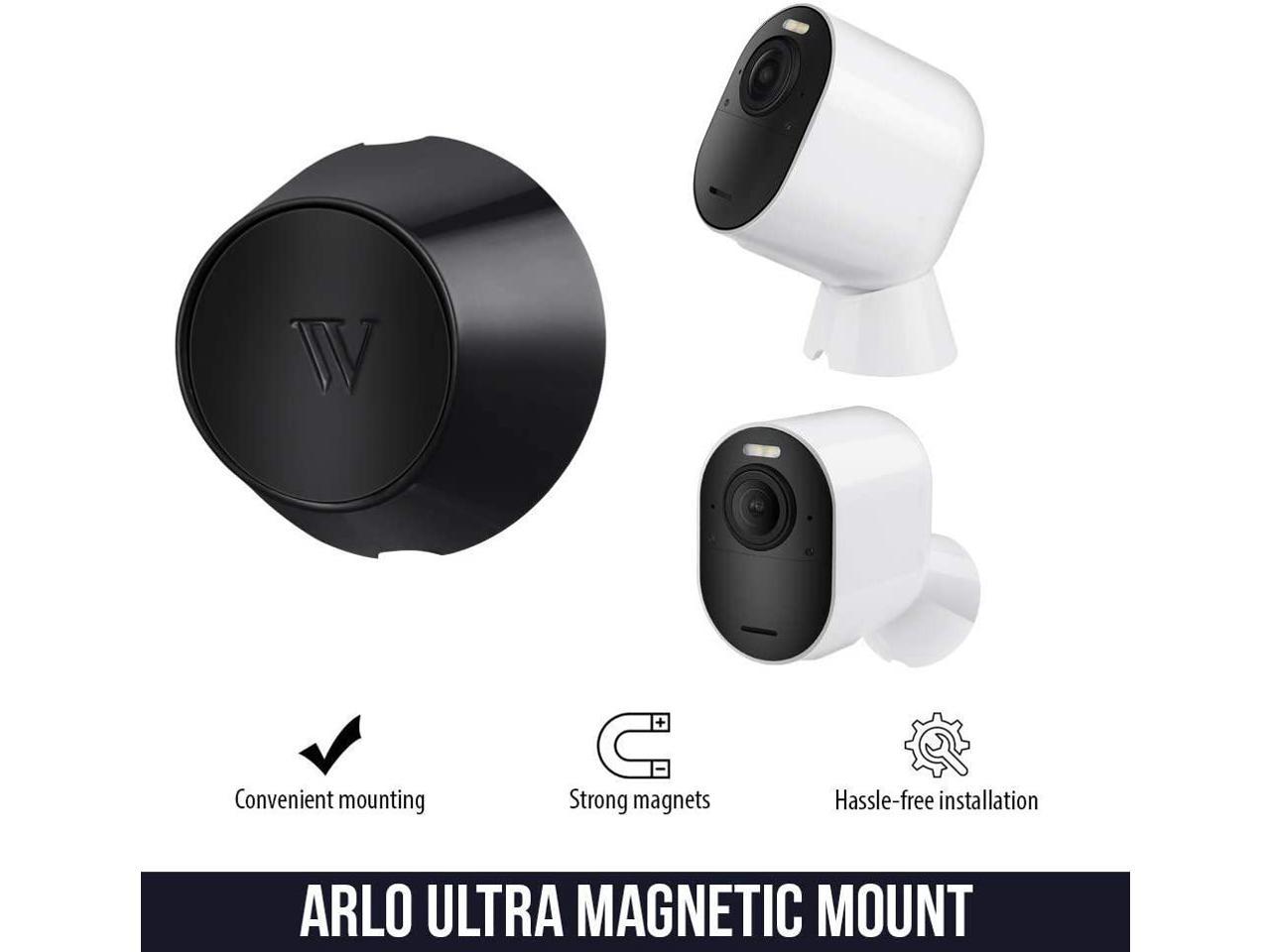 NOT Compatible with Arlo Essential Spotlight White, 3-Pack Wasserstein Indoor/Outdoor Magnetic Wall Mount Compatible with Arlo Ultra/Ultra 2/Pro 3/Pro 4