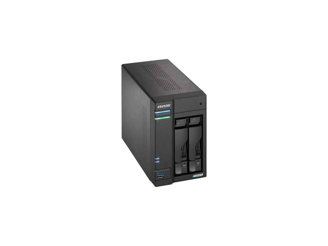 Asustor Lockerstor 2 Gen2 AS6702T - 2 Bay NAS, Quad-Core 2.0 GHz CPU ...