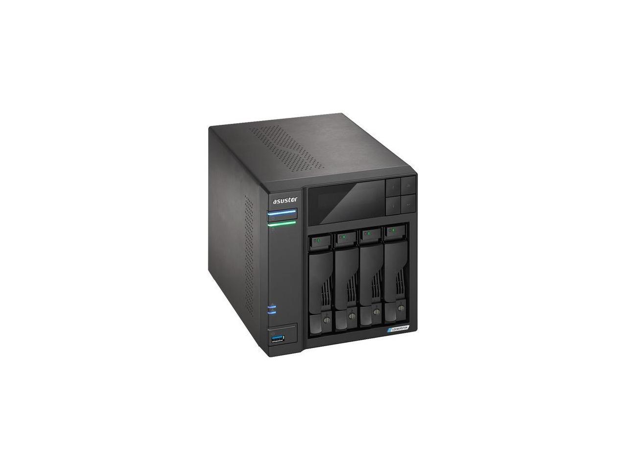 Asustor Lockerstor 4 Gen2 AS6704T - 4 Bay NAS, Quad-Core 2.0 GHz CPU, 4 ...