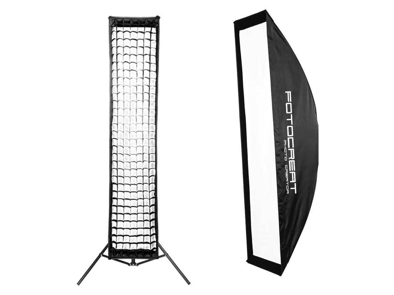 35×160cm Quick Folding Bowens Mount Strip Softbox with.. New FOTOCREAT 14"×63" 