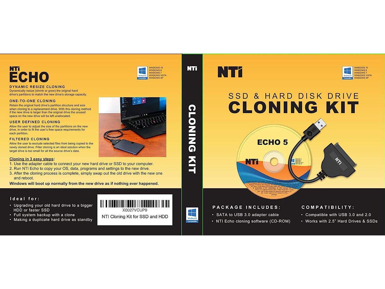 relieve consumer Funeral NTI Cloning Kit | Best for SSD and HDD Upgrades | Software via Download and  CD-ROM | SATA-to-USB 3.0/2.0 Adapter Included - Newegg.com