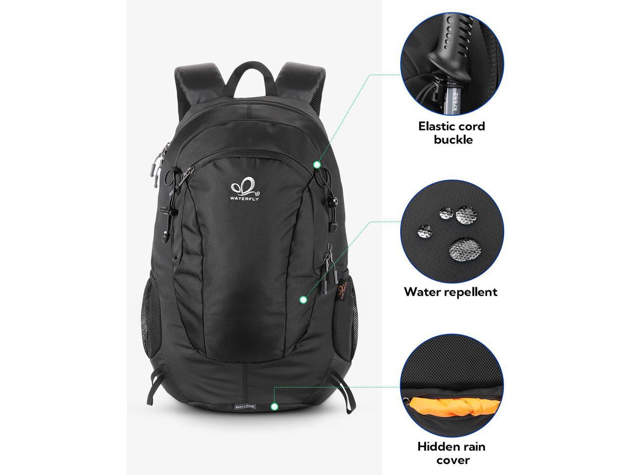 WATERFLY Travel Backpack Foldable Causal Daypack for Hiking Camping Outdoor Sports Daily Use 