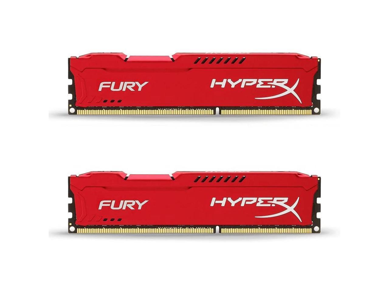 Kingston Hyperx Fury 8GB DDR3 RAM KIT 2x4GB 1600MHz PC3 12800 Dual channel  Desktop Memory 240 Pins DIMM 1.5V RAM Memory Module Red