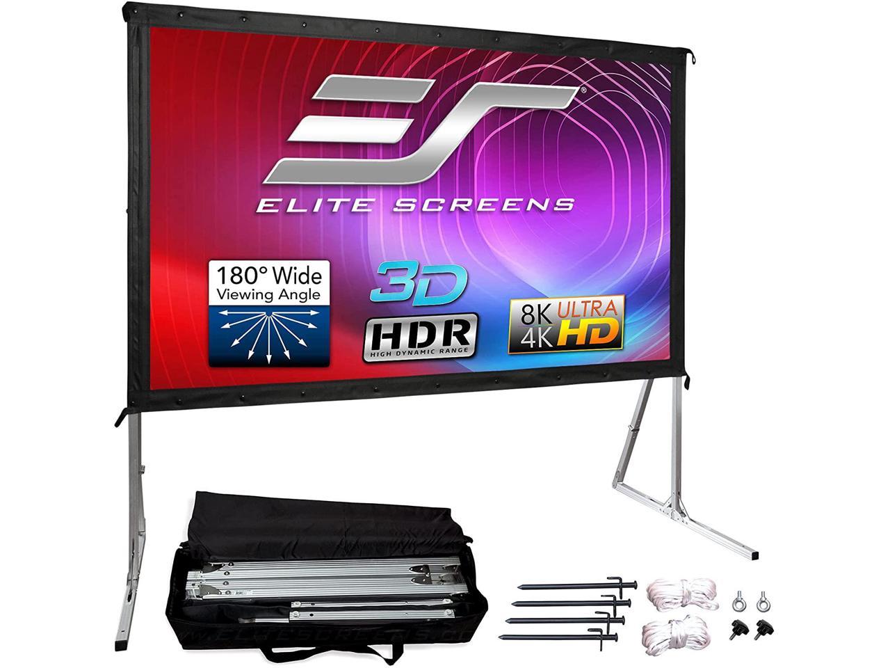 84 in 16:9 Projector Projection Screen Pull Down 1:3 Gain Home Theater Movie 