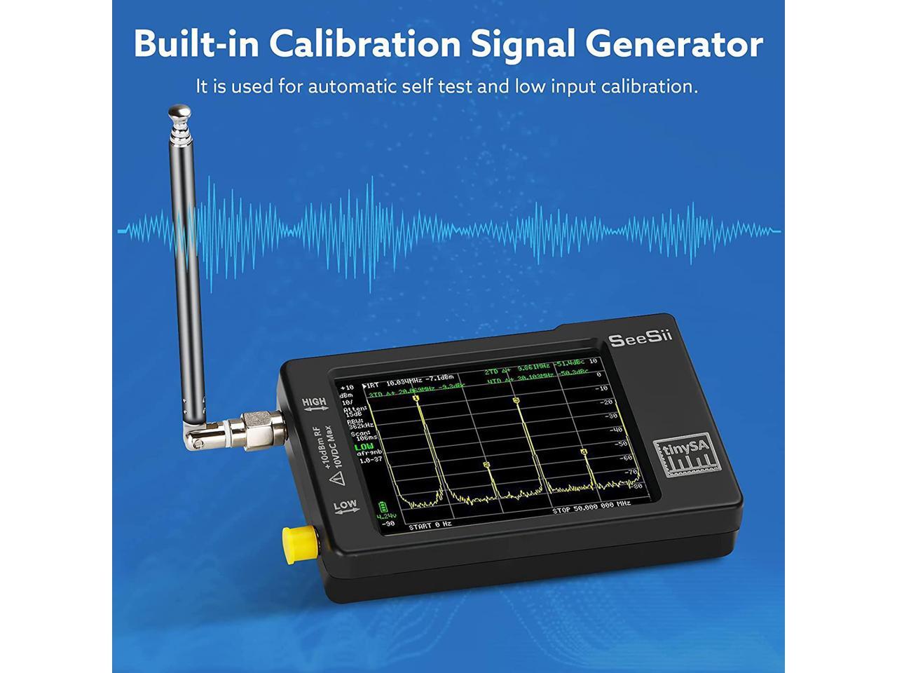 Tiny Spectrum Analyzer TinySA 2.8 inch LCD Display 100khz-960mhz With Battery 