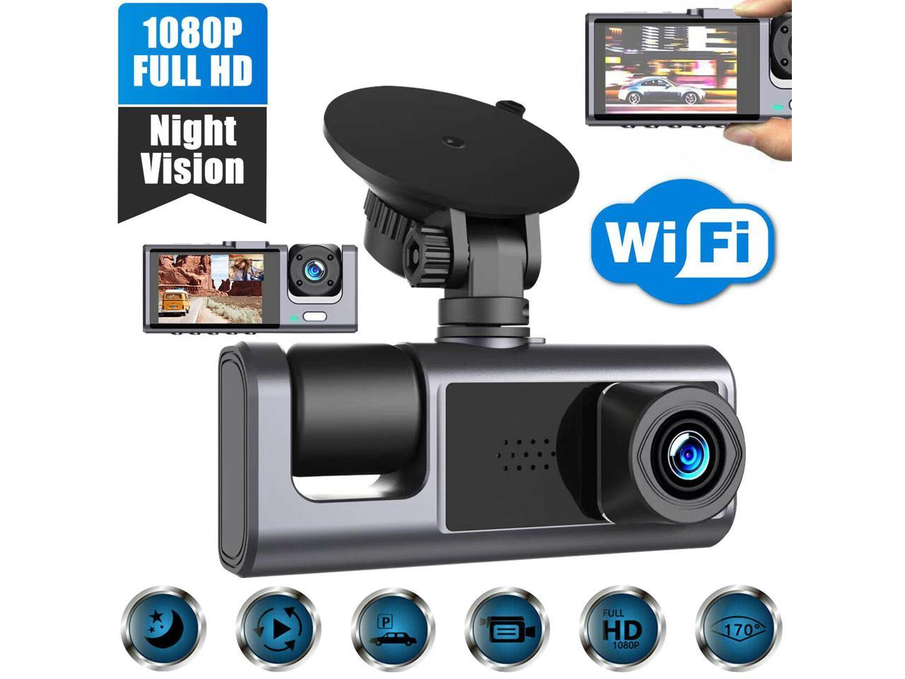 GPS Dual Lens Camera HD Car DVR Dash Cam Video Recorder G-Sensor Night Vision US 
