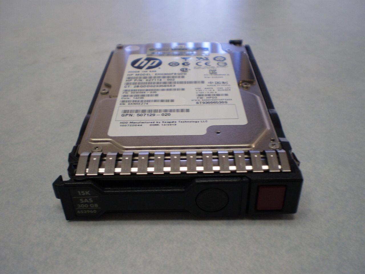 HP 652611-B21 653960-001 300GB 15000 RPM 2.5" 6G DUAL PORT SAS SC ENT Hard Drive 
