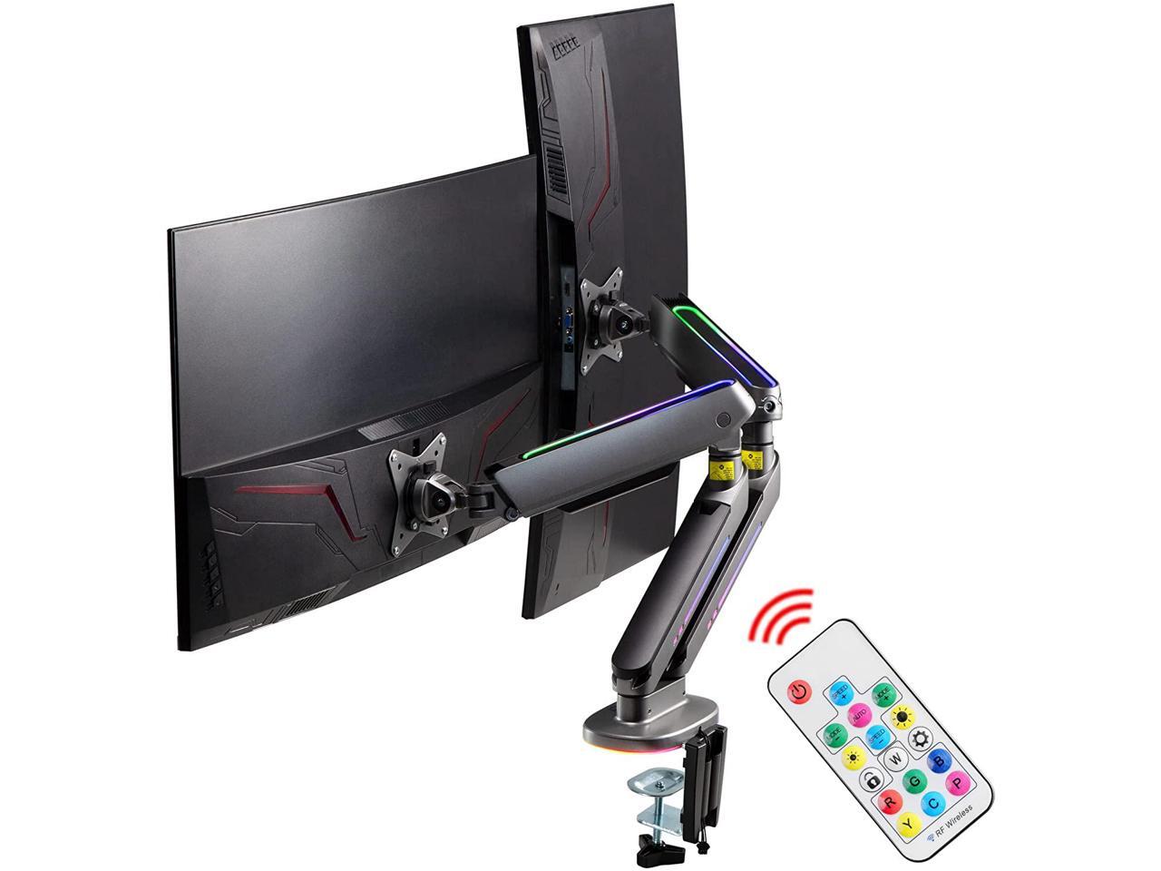 RGB Lights Dual 13-32 Monitor Arm Desk 