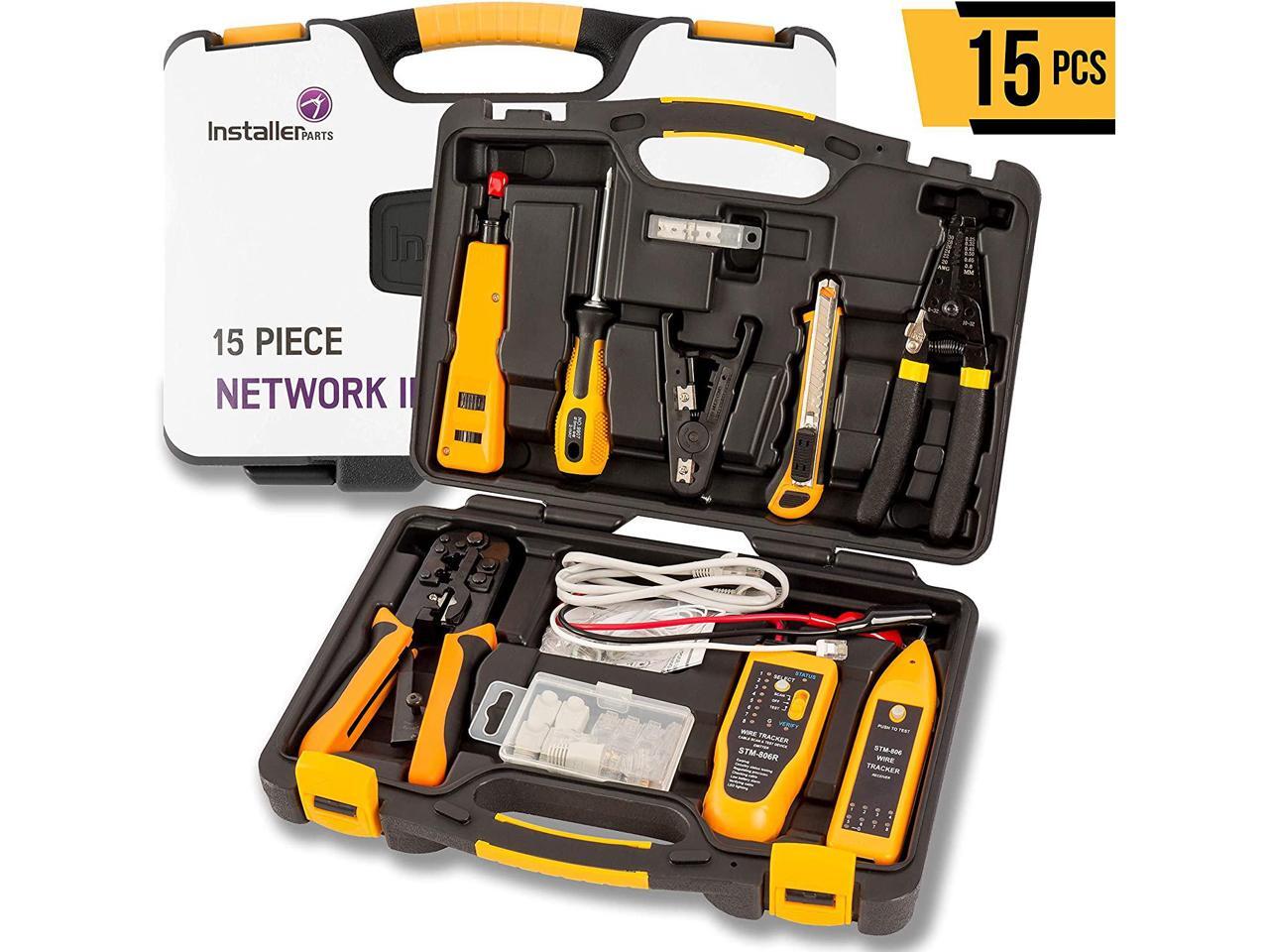 Professional Network Tool Kit 15 In 1 RJ45 Crimper Tool Cat 5 Cat6