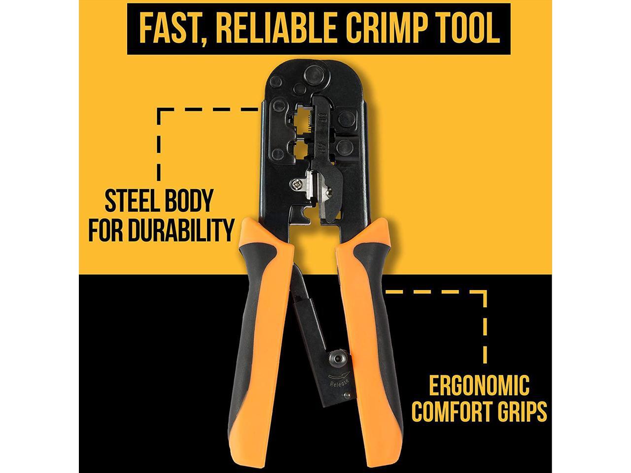 Professional Network Tool Kit 15 In 1 RJ45 Crimper Tool Cat 5 Cat6
