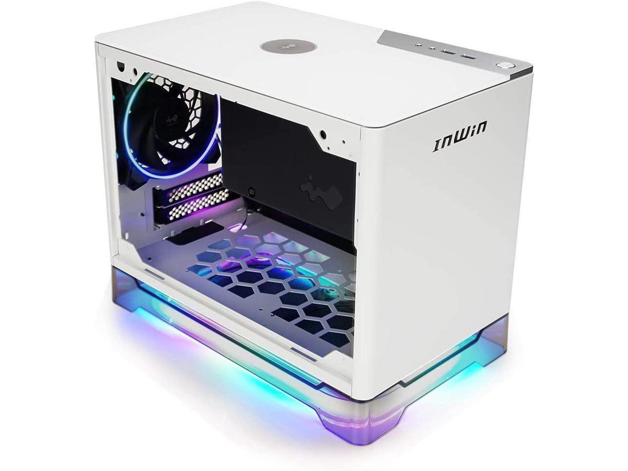 IN WIN A1 Lite White Mini-ITX Tower with Integrated ARGB Lighting with ...