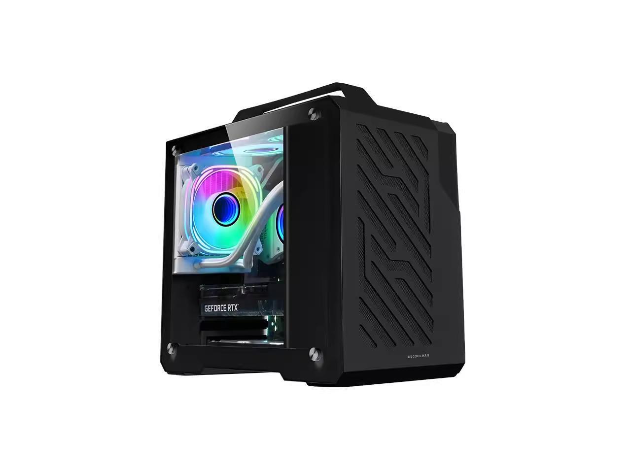 Small Computer Case, Lightweight and Portable Aluminum ITX/MATX
