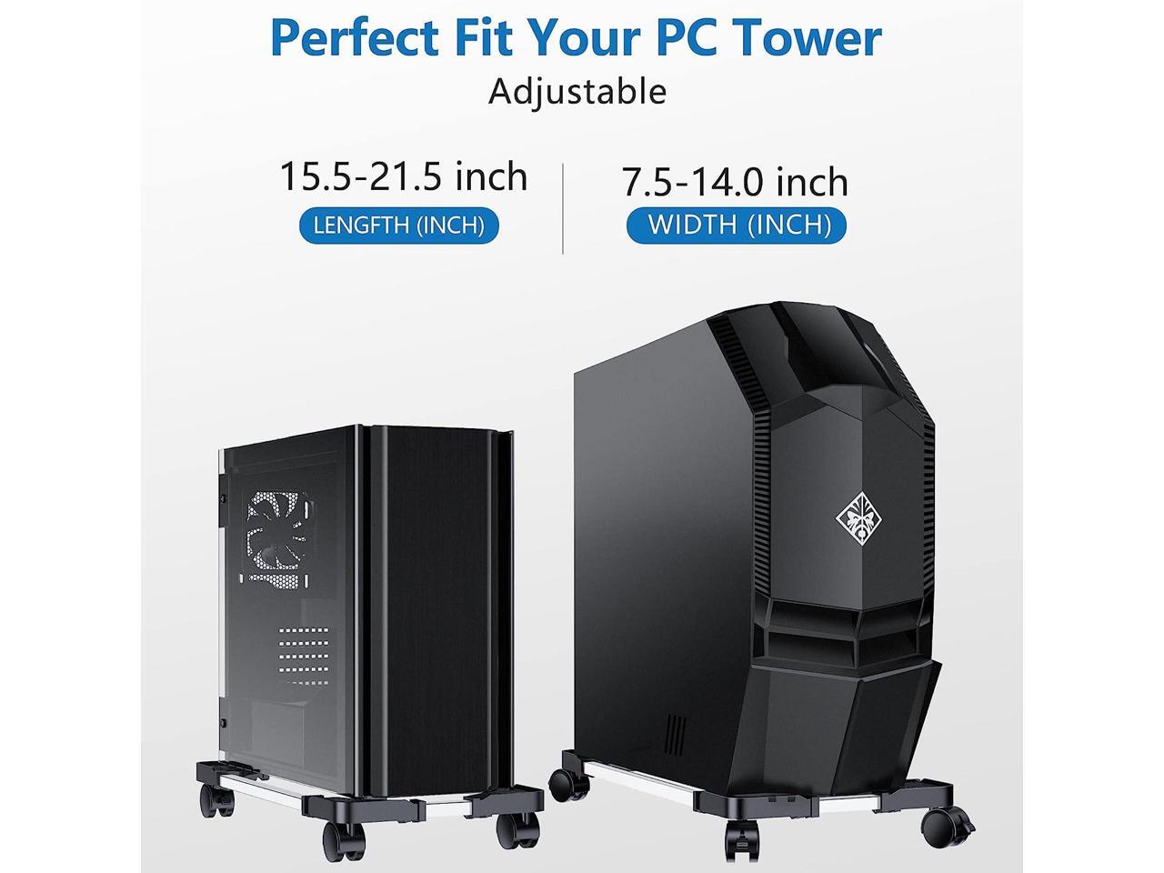 Computer Tower Stand Adjustable PC Stand for Most Desktop Towers