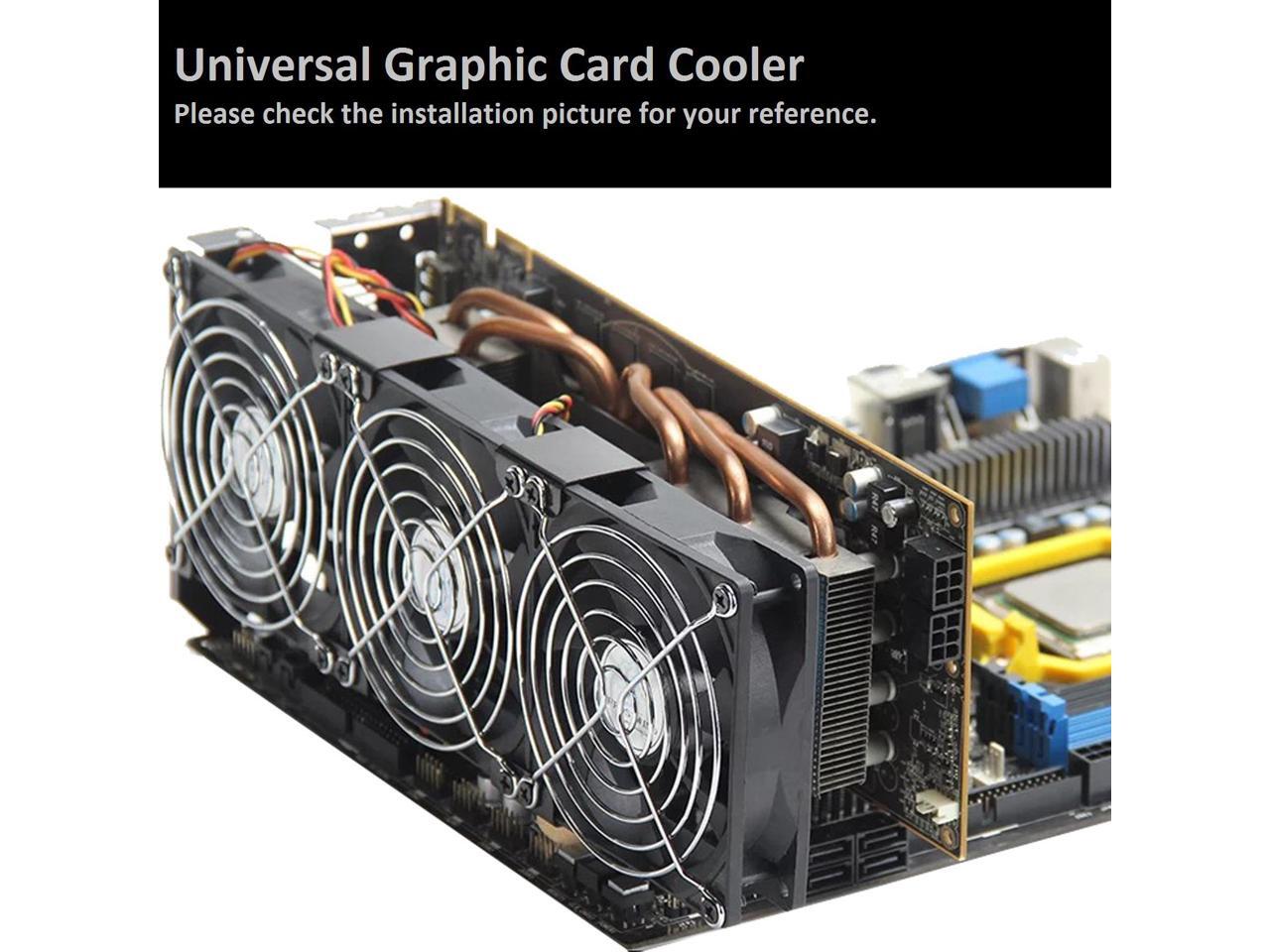 GPU Fan Cooler PCI Slot Triple 92mm 90mm Graphic Card Fans for Video