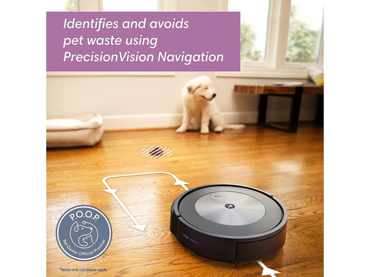 Refurbished iRobot Roomba j7+ SelfEmptying Robot Vacuum Avoids Common
