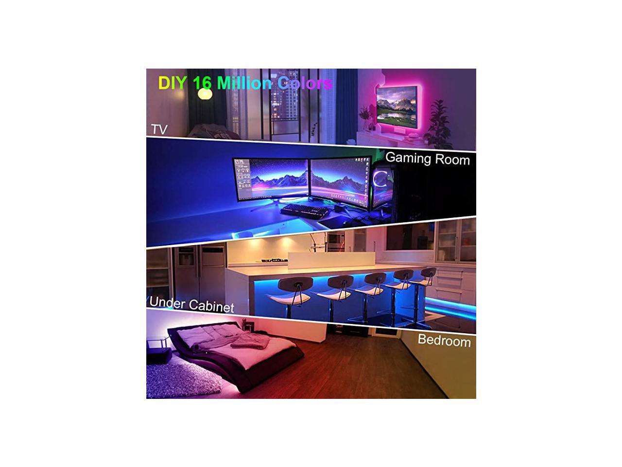 TV Led Backlight, ViLSOM 8.2ft Bluetooth App and Remote Control Led