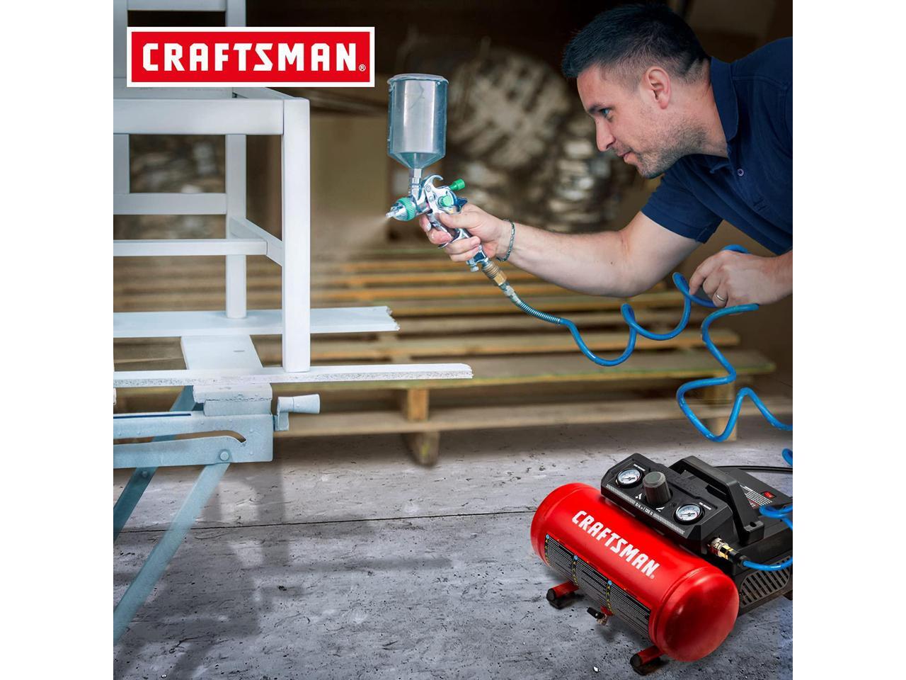 CRAFTSMAN 1.5 Gallon 3/4 HP Portable Air Compressor, Max 135 PSI, 1.5