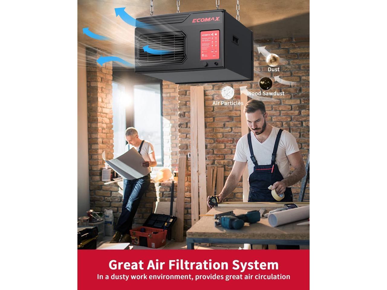 Air Filtration System, RemoteControlled Hanging Air Filter, 3