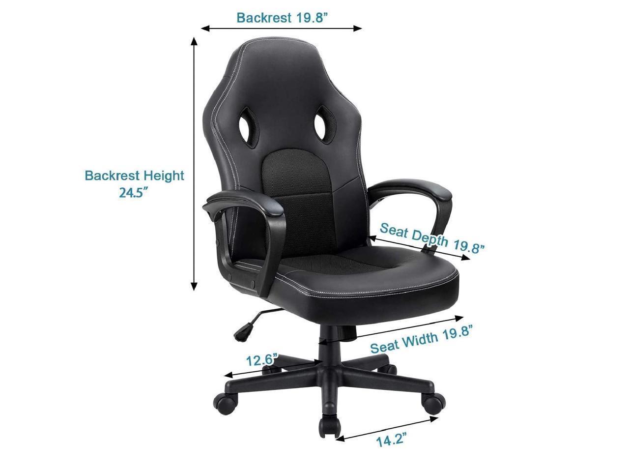 Furmax Office Desk Leather Gaming, High Back Ergonomic Adjustable
