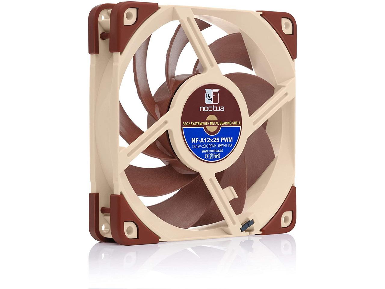 Noctua 480mm AIO Upgrade Bundle (4X NF-A12x25 PWM 120mm Fans Plus 1x NT ...