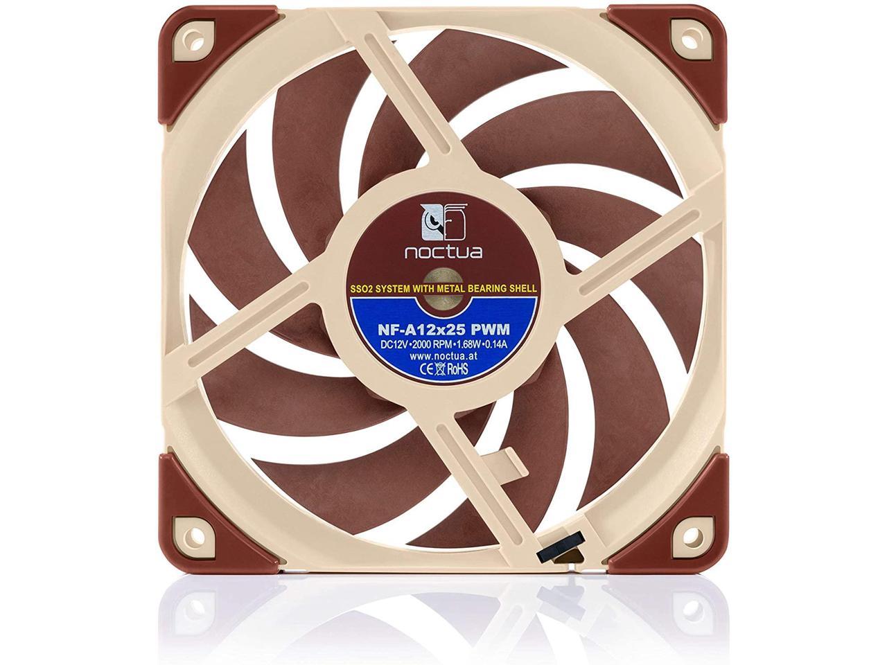 Noctua 480mm AIO Upgrade Bundle (4X NF-A12x25 PWM 120mm Fans Plus 1x NT ...