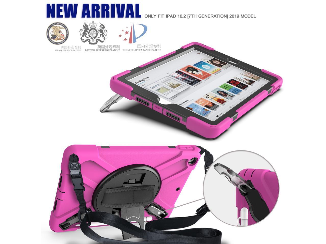 BONAEVER For iPad 9th 8th 7th Generation 10.2 Case with Pencil Holder