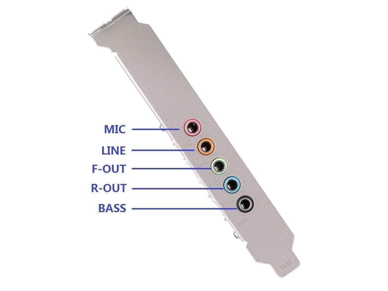 BONAEVER PCIe Sound Card 5.1 Internal Sound Card for PC Windows 11 10 8 7 with Low Profile