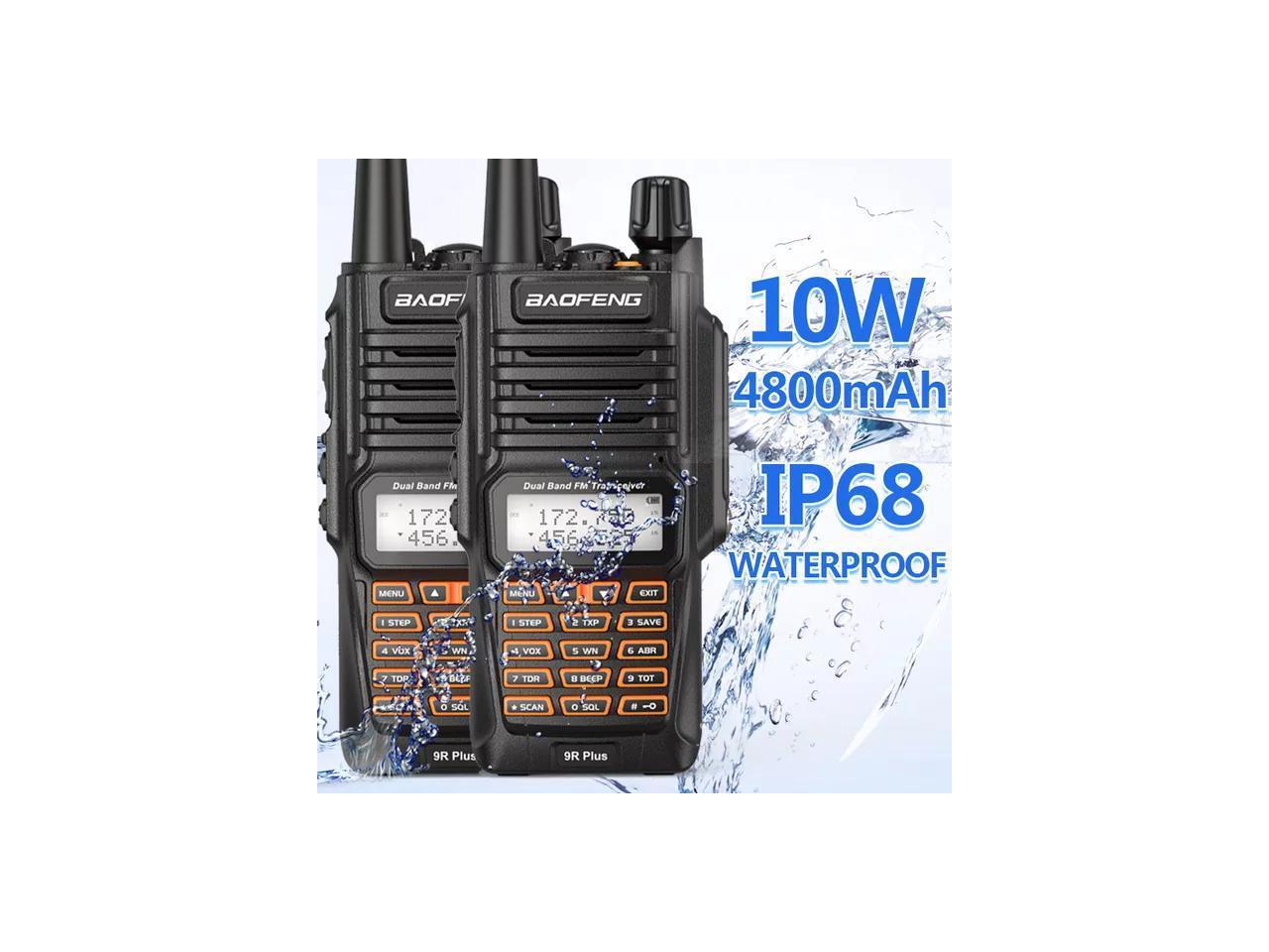 BAOFENG UV-9R Two Way Ham Radio Dual Band 136-174/400-520Mhz Walkie Talkie black 