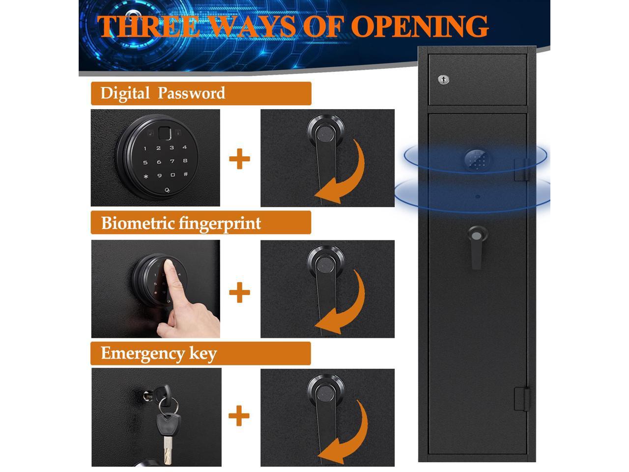 KAER Large Rifle Safe, Gun Safe for Rifles and Shotguns, Quick Access