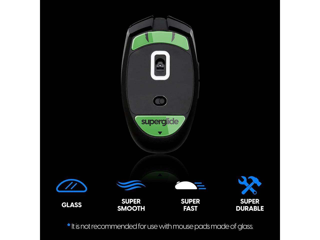 Superglide Fastest and Smoothest Mouse Feet / Skates Made with Ultra Strong Flawless Glass