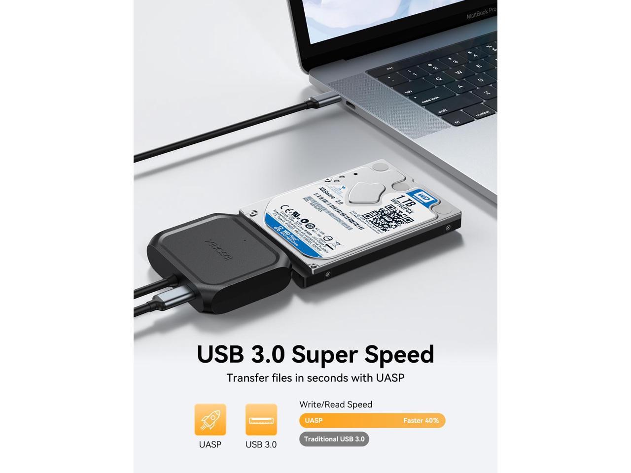 iDsonix USB C 3.0 to SATA 2.5" Hard Disk Drive Adapter Cable for