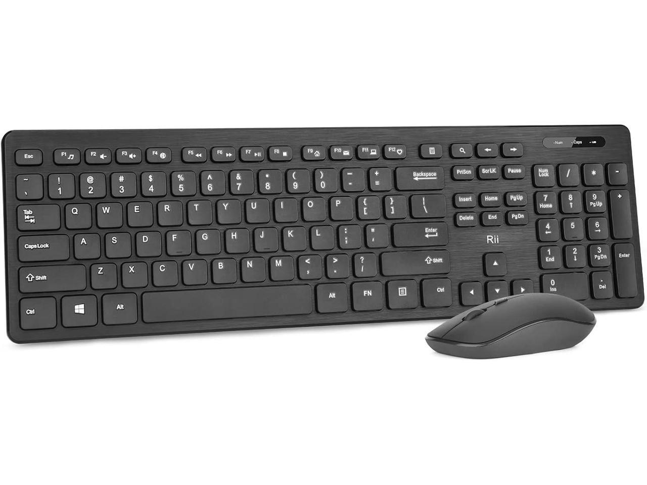 Wireless Keyboard and Mouse Combo Rii Standard Office Wireless