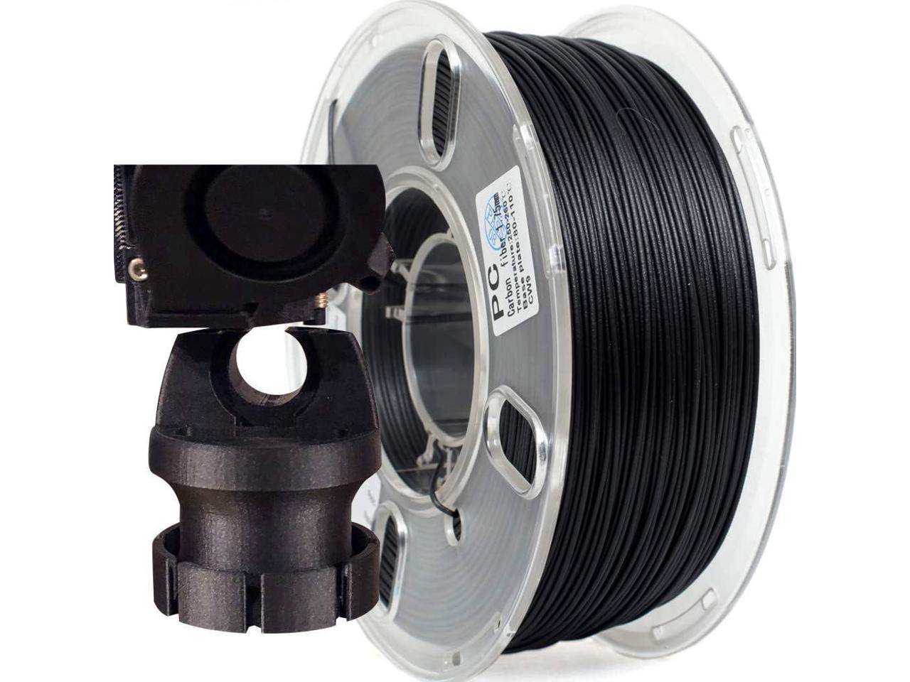 Proportioneel Nodig hebben Regenboog PRILINE Carbon Fiber Polycarbonate 1KG 1.75 3D Printer Filament,  Dimensional Accuracy +/- 0.03 mm, 1kg Spool, 1.75 mm,Black - Newegg.com