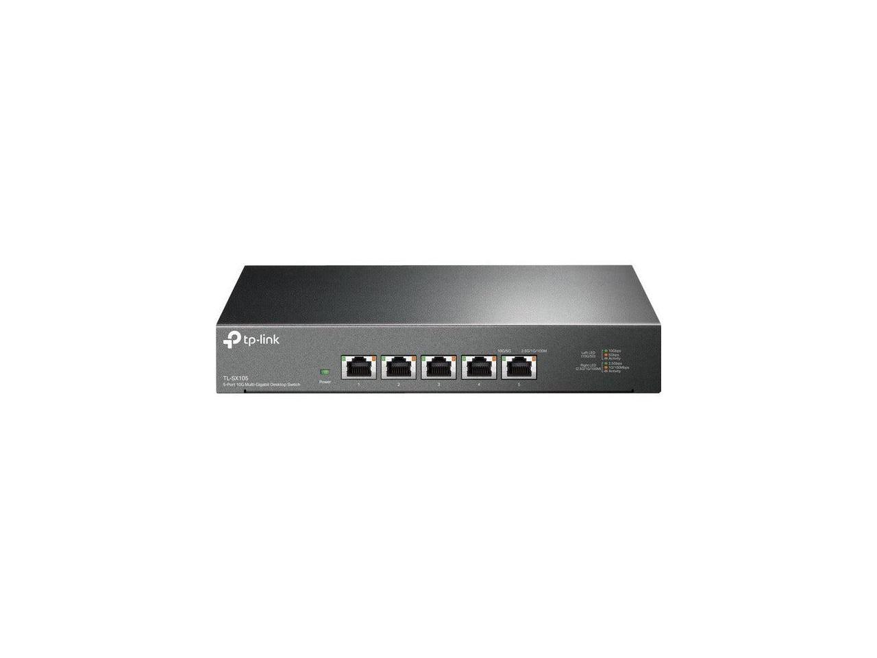 TP-Link 10G Multi-Gigabit Unmanaged Switch TLSX105 - Newegg.com