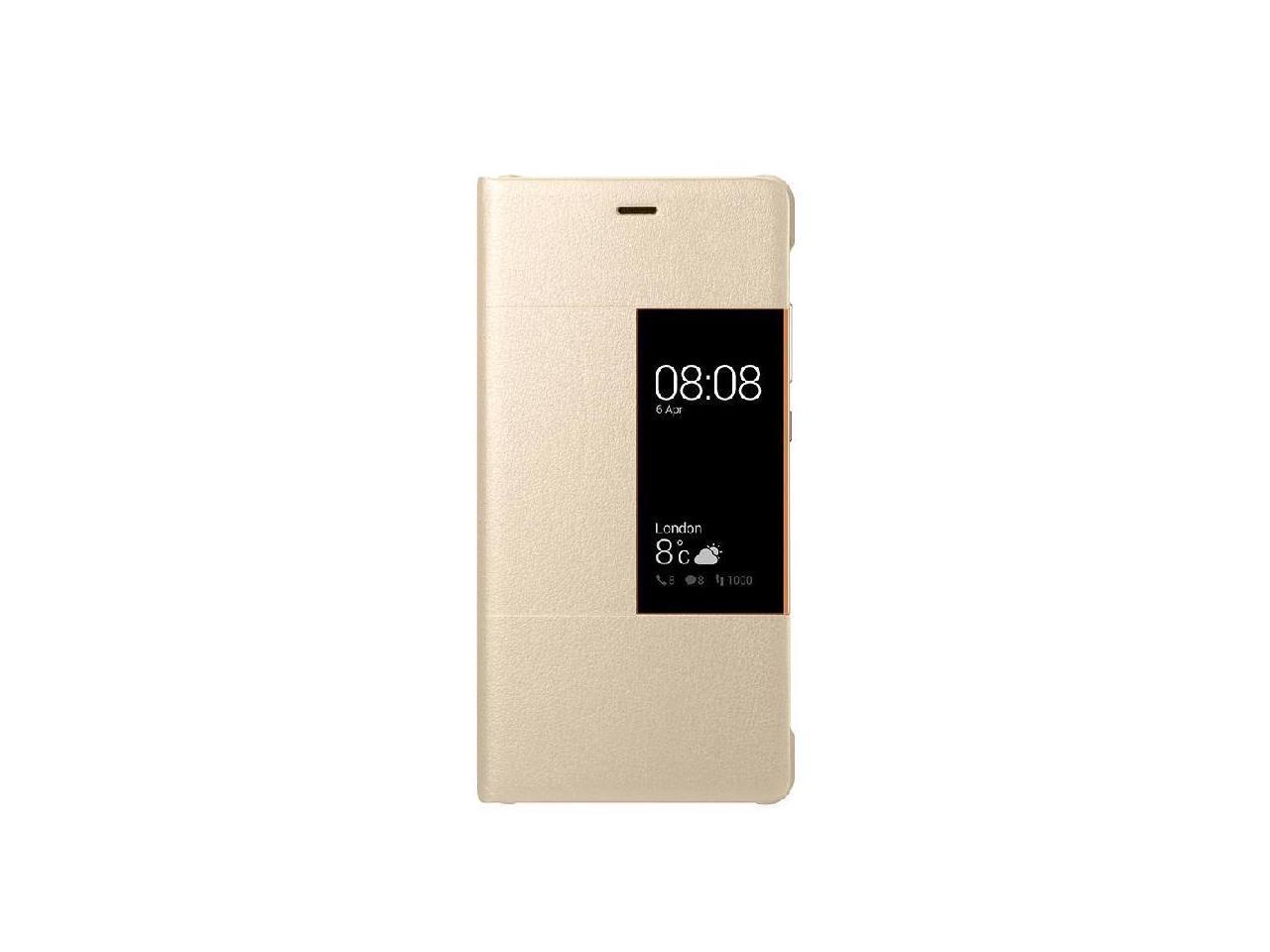 koffer directory Ontwikkelen Original Huawei Official P9 Smart Touch Flip Cover Leather Case  (EVA-L0900GO) - Gold - Newegg.com