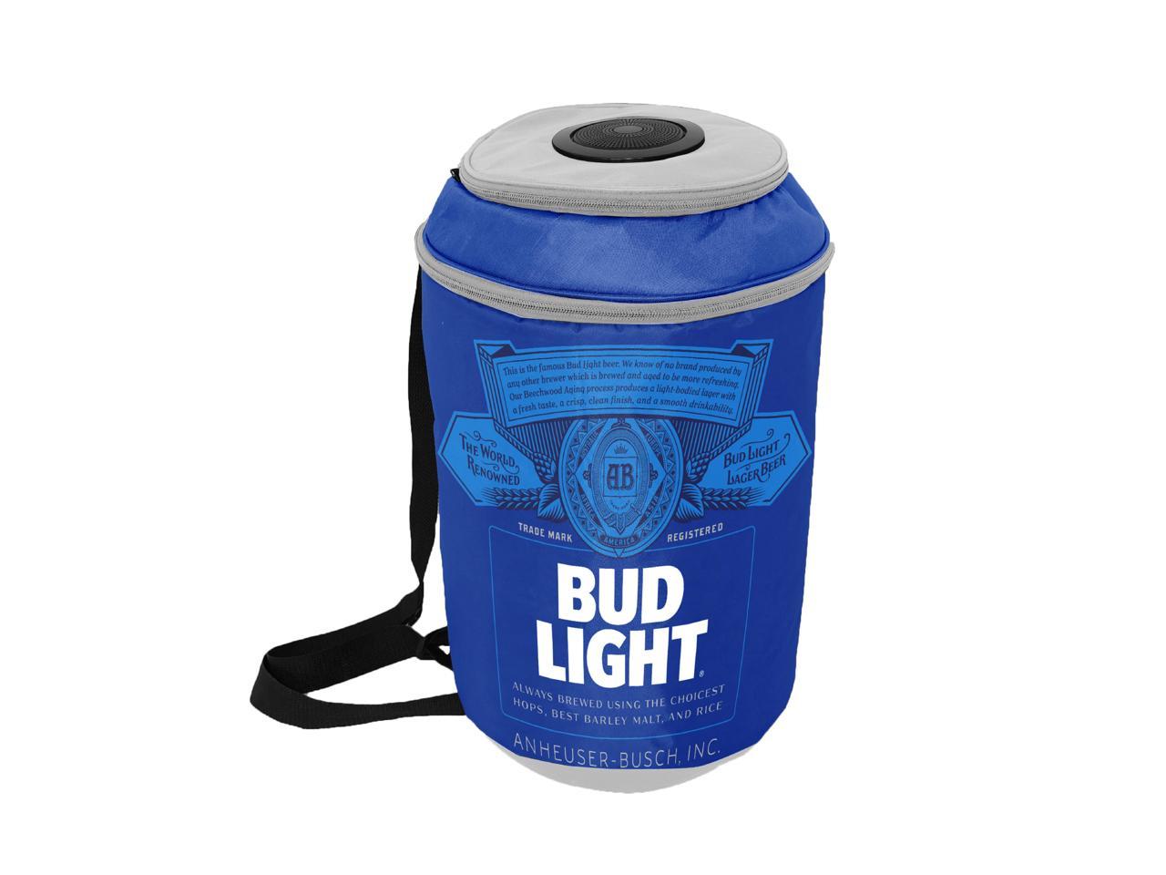Bud Light Beer Soft Sided Insulated Cooler Pack portable Holds 24 Cans 