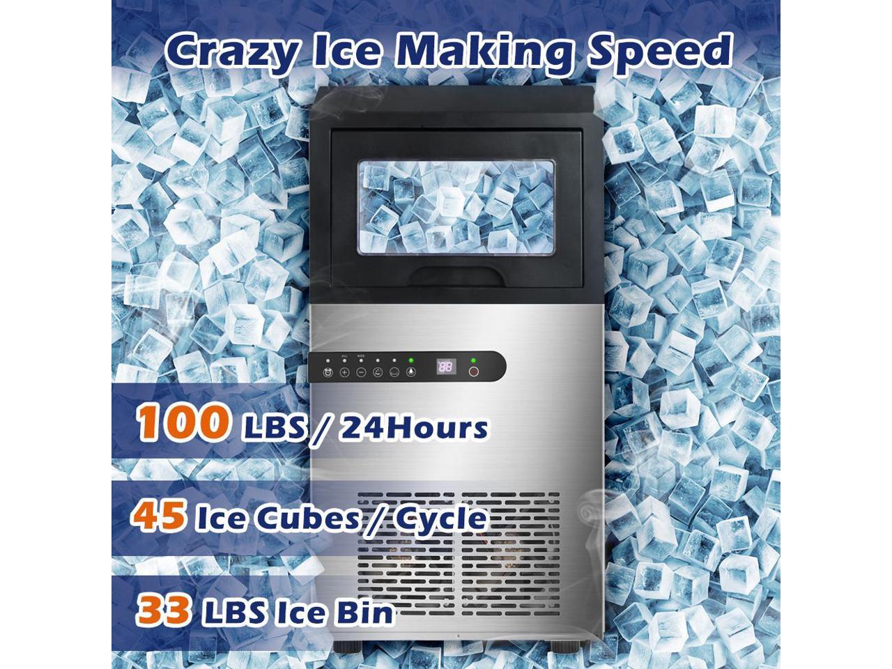 Commercial Ice Maker, 100LBS/24H Under Counter Ice Maker Machine w