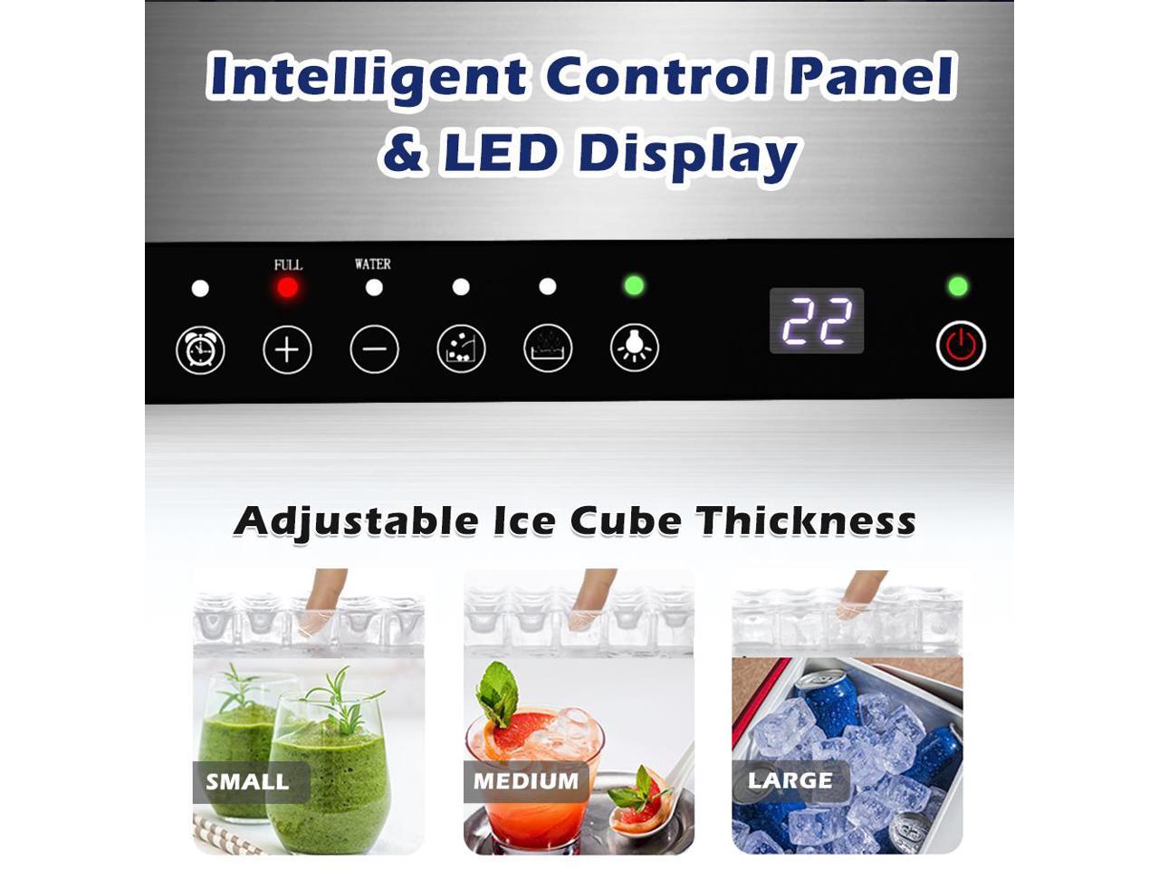 Commercial Ice Maker, 100LBS/24H Under Counter Ice Maker Machine w
