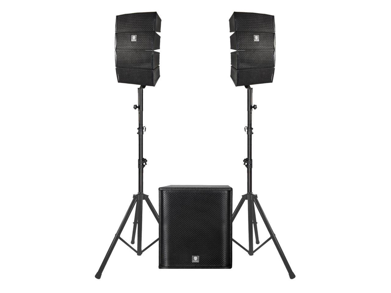 PRORECK Club 3500 15 inch subwoofer 3000W DJ Powered PA Speaker System ...