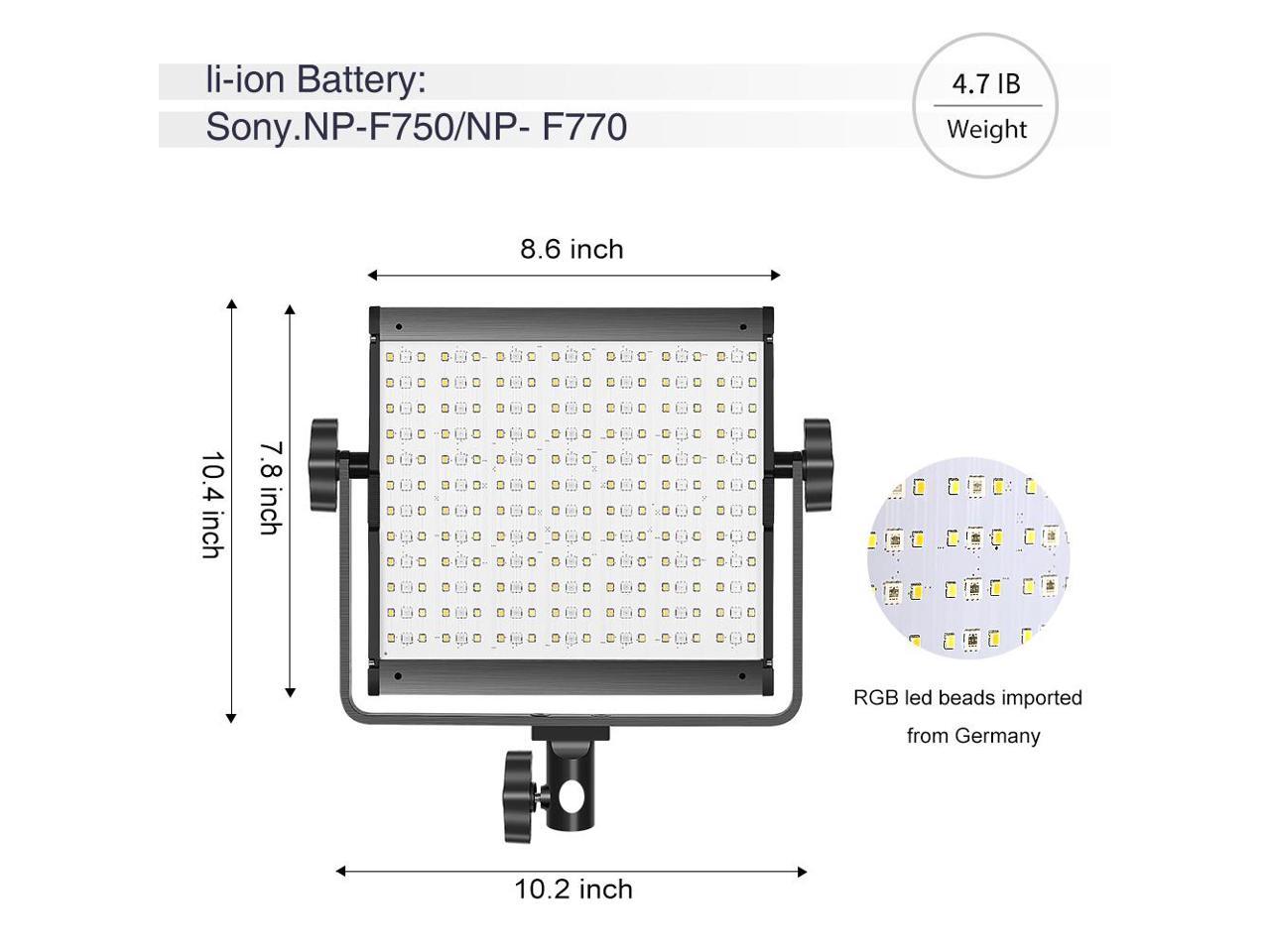 GVM RGB LED Video Lighting Kit, 800D Studio Video Lights with APP