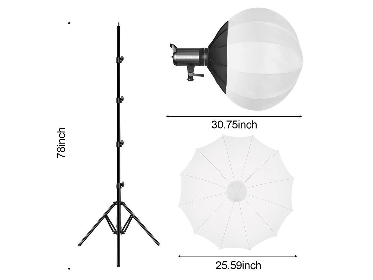 BiColor LED Video Light, GVM 100W Photography Lighting with Bowens